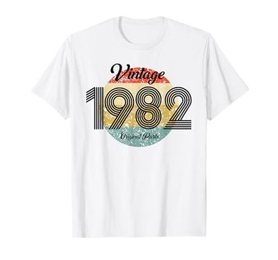 Piezas originales Vintage 1982 Camiseta