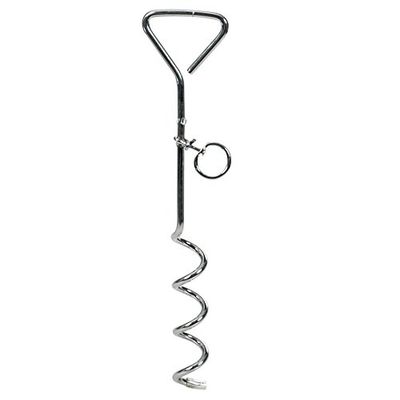 CHAPUIS SELLERIE SLA603 Picchetto per cani - Acciaio cromato - Diametro 8 mm - Lunghezza 40 cm