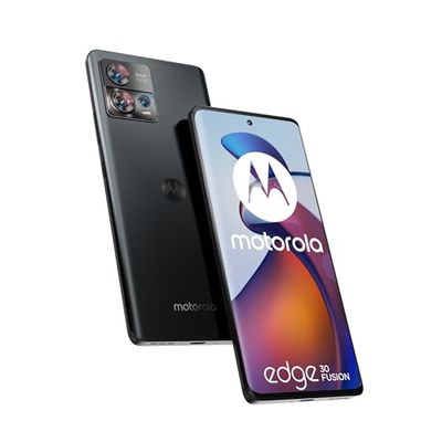Motorola moto edge 30 Fusion (fotocamera 50MP, 5G, Display 6.5" 144Hz OLED FHD+, Qualcomm Snapdragon 888+, batteria 4400 mAh, 8/128GB, Dual SIM, Android 12, Cover Inclusa), Quartz Black