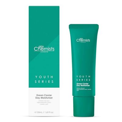 skinChemists Crème de Jour au Caviar Vert 50ml | Hydratation Intense, Anti-Âge & Raffermissante | Soin Visage Vegan & Naturel | Tous Types de Peaux