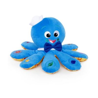 Baby Einstein Octoplush Animale di peluche musicale abbracciabile, impara i colori in 3 lingue, blu, Età a partire da 3 mesi