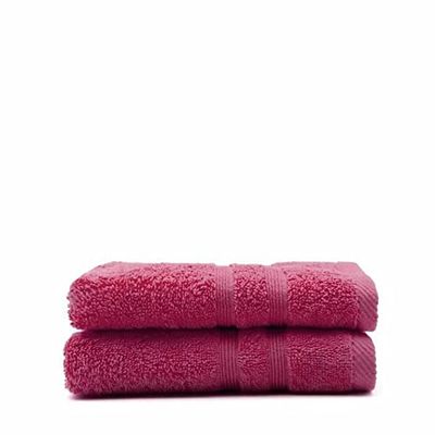 TODAY Lot de 2 Serviettes de Toilette Jus de Myrtille - 100% Coton - 50 x 100 cm