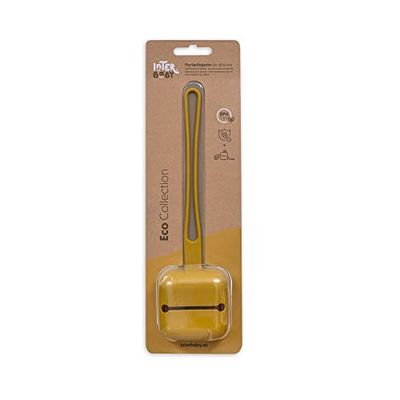 Interbaby Portachupetes de silicona, ocre tierra