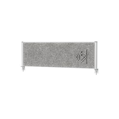 Maul Bordsskiljevägg Akustisk Maulconnecto 160 x 50 cm, Rumsavdelare För Skrivbord, På Kontor Och Praktik, Rumsavskiljare Med Klämfot, Perfekt Som insynsskydd Och Ljudisolering, Allergivänlig