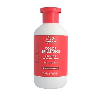 Wella Professionals Invigo Color Brilliance Color Protection Shampoo - Shine Boost, Colour Vibrancy & Hair Colour Protection - Hair Care for Coarse Hair 300ml