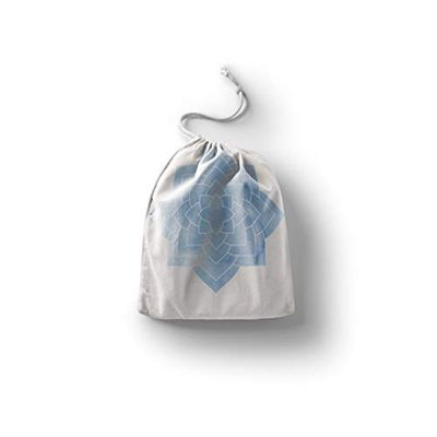 Bonamaison Imprimé Sacs de Coton avec Cordon, Sac D'Épicerie, Sac À Provisions, Réutilisables, Écologique, Pliable, Taille: 40x50 Cm