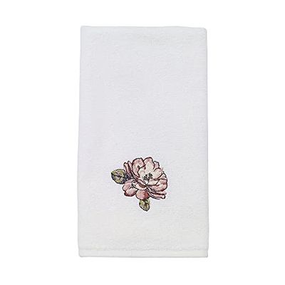 Avanti Linens Serviette de Jardin Motif Papillons Blanc