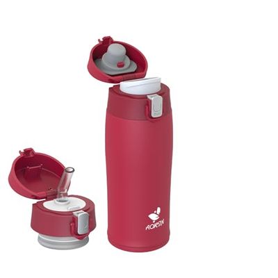 AORIN Borraccia Termica, Borraccia in Acciaio Inox 18/8, 350ml/500ml/750ml Borraccia Bambini, Bottiglia Termica Senza BPA e Perdite, Thermos per Sport, Outdoor, Biciclette e Pendolarismo