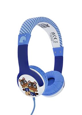 OTL Technologies Barnhörlurar – Animal Crossing Timmy och Tommy trådbundna hörlurar blå