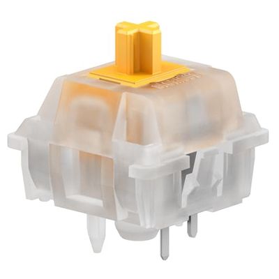 Glorious Gaming switches silenciosos Panda (36 pzs) switches táctiles preengrasados para Gaming y tecleo, para teclados mecánicos MX con Hot Swap, con Placa de 3 Pines
