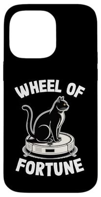Wheel Of Fortune Robot Vacuum Cleaner Funny Cat Case for iPhone 14 Pro Max