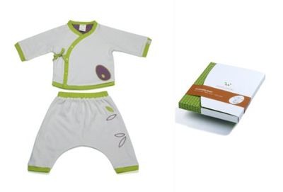 pandi panda 1184-008-06 Comme-ci, Comme kuddfodral a kimino-set, storlek 62/68, 3–6 månader