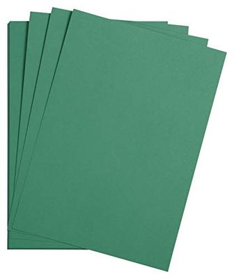 Clairefontaine 975551C Paquet Papier Maya - 25 Feuilles Papier Dessin Lisse Vert Sapin - A2 42x59,4 cm 185g - Idéal pour le Dessin et les Activités Créatives