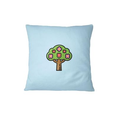 Bona Basics, Decoratieve kussensloop, decoratieve kussensloop, woondecoratie, voor bank, café, grootte: 45 x 45 cm, kleur: lichtblauw