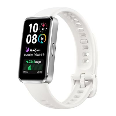 HUAWEI Band 10 Smartwatch, Monitoraggio del Fitness Tramite AI, Analisi Avanzata del Sonno, Variabilità della Frequenza Cardiaca Media Durante il Sonno, 14 Giorni, Lega dall’Alluminio, iOS & Android