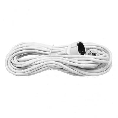 Rallonge de Prise électrique de 15 m, 3 x 1,5 mm en cuivre, 3 500 W Max, idéale pour étendre Les connexions et Utiliser en extérieur ou en intérieur.