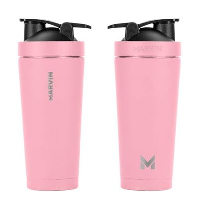 MARVIN Thermos THE SHAKED 750 ml Bouteille d'eau en acier inoxydable Conserve au froid pendant 12 heures Conserve au chaud 8 heures Bouteille d'eau en acier inoxydable sans BPA Couvercle anti-fuite