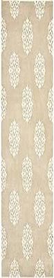 SAFAVIEH Tapis Contemporain Pour Salon, Salle à manger, Chambre à coucher - Soho Collection, Tapis à poil court, Beige et Ivoire, 84 X 145 cm