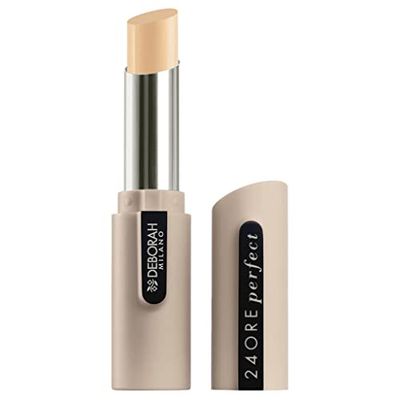 Deborah Correttore 24ORE Perfect N.01 Light Beige, Lunga Tenuta, copre Occhiaie e Piccole Imperfezioni Cutanee, dona un Effetto Opaco Naturale