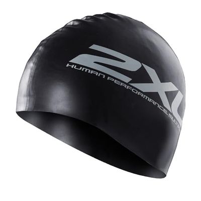 2XU UK 2XU silikon badmössa silver, vit, en storlek