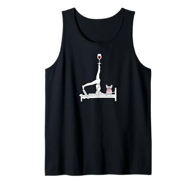Pilates vino Reformer Pilates con Bulldog francese Canotta