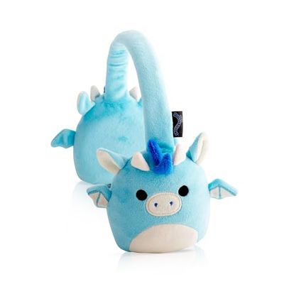 WONDEE - SQUISHMALLOWS Cuffie ufficiali per bambini in peluche morbido e soffice - Regali originali per ragazze e ragazzi, cuffie audio per bambini Bluetooth senza fili per le orecchie