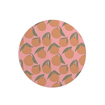 Questo Casa, Ronde digitaal bedrukte muismat, antislip onderkant, voor kantoor en thuis, diameter: 22 cm