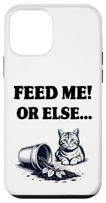 Feed Me Or Else - Pianta per gatti e gattini, amanti dei gatti Custodia per iPhone 12 mini