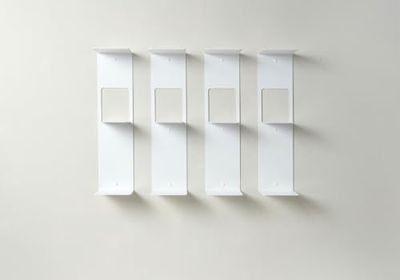 TEEbooks Bokhylla - vertikal bokhylla 60 cm - set med 4, vit