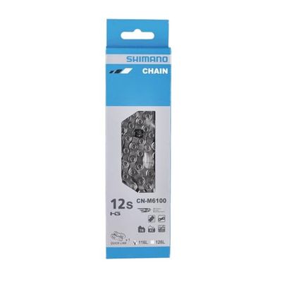 Cadena 116 eslabones +QL-CN-M6100 12-Velocidades, GRIS