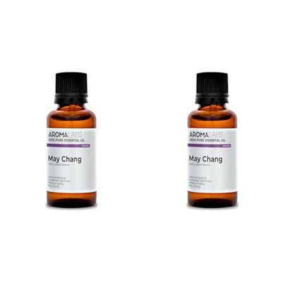 BIO - Olio essenziale Verbena Esotica - 30mL - 100% Puro, Naturale, Chemiotipizzato e Certificato AB/Cosmos - Aroma Labs (Marchio Francese) (Confezione da 2)