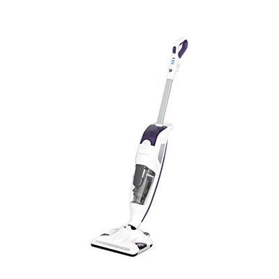 Rowenta Nettoyeur vapeur, Aspire et lave simultanément, Elimine 99,9% des bactéries, Adapté à tous les types de sols, Sans détergent, Diffuseur d’huiles essentielles, Clean&Steam Revolution RY7731WH