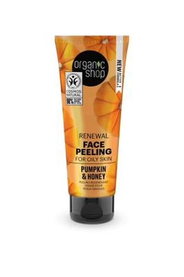Organic Shop Förnyande ansiktsskalning för fet hud pumpa och honung (75 ml)