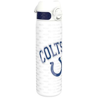ION8 Borraccia Inox Leggero, 600ml, Non Isolato, a Prova di Perdite, Facile da Aprire, Serratura Sicura, Lavabile in Lavastoviglie, Adatta a Portabicchieri, Durevole, Design NFL Colts