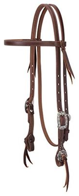 Weaver Leather Work Jw B/BND Hdstl Working Tack-Diadema Recta con herrajes Florales, Unisex, 1 Count (Pack of 1)