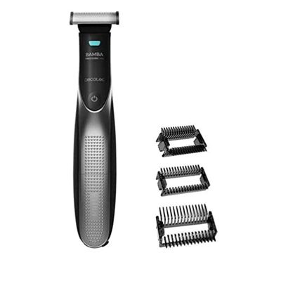 Cecotec Recortador de Barba Multifunción Bamba PrecisionCare 7500 Power Blade. Cuchillas de Acero Inoxidable, Resistente al agua, Batería de Lítio, Autonomía hasta 60 min, 3 Peines guía