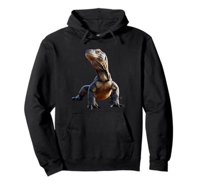 Lizard Reptiles Komodo Banded Dragon Water Monitor Lizard Pullover Hoodie