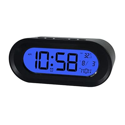Elbe RD700N väckarklocka med termometer och kalender