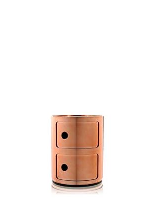 Kartell Componibili, Conteneur 2 éléments, Cuivre, Base ronde