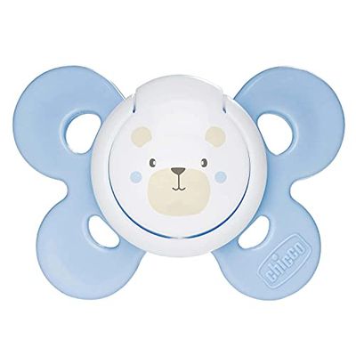 Chicco Physio Comfort Chupeta de silicone para 0 - 6 meses, cor azul