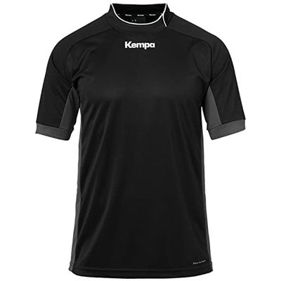 Kempa Prime Shirt Maillot Homme, Blanc/Noir, 164