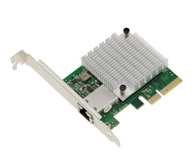 KALEA-INFORMATIQUE Carte contrôleur réseau PCIe 4.0 10 Gigabit ethernet 1 Port RJ45 10G avec chipset AQUANTIA AQC113C-B1. Low et High Profile