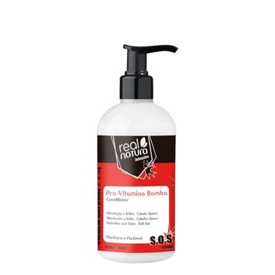 REAL NATURA Après-shampoing sans sel Pro-Vitamina Bomba 300 ml – Soin fortifiant pour des cheveux forts et sains