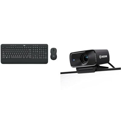 Logitech MK545 ADVANCED draadloze & Elgato Facecam MK.2 – Premium Full