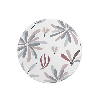 Questo Casa, Ronde digitaal bedrukte muismat, antislip onderkant, voor kantoor en thuis, diameter: 22 cm