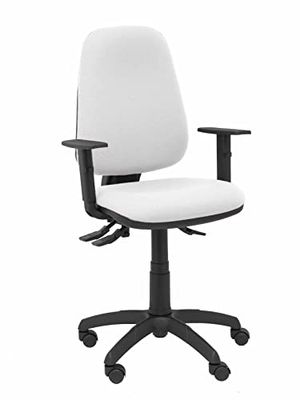 Piqueras y Crespo Stoel Sierra S Bali wit met verstelbare armen, basis van polyamide, zwart, bruin, maat XL