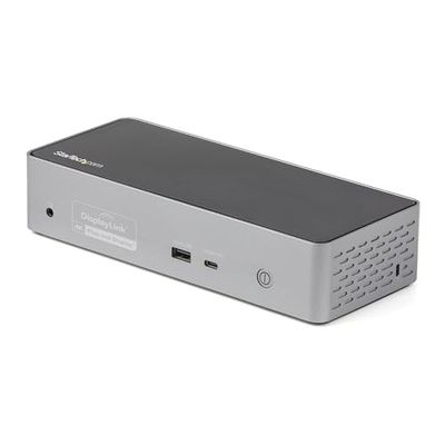 StarTech.com Mini Docking Station USB-C, Replicador de Puertos para 4 Monitores DisplayPort y HDMI 4K 60Hz, con PD de 100W, Hub Ladrón USB con 3x USB-A y 1x USBC, Red Ethernet, Audio (DK31C4DPPDUE)