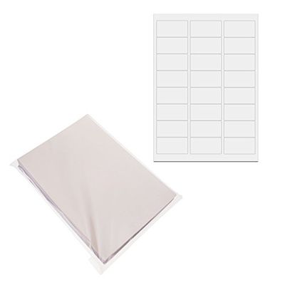 Cablematic pn20071610010174098 – BM31 Adhesive Labels White A4 for printer 63.5 x 33.9 mm, 100 Sheets, White