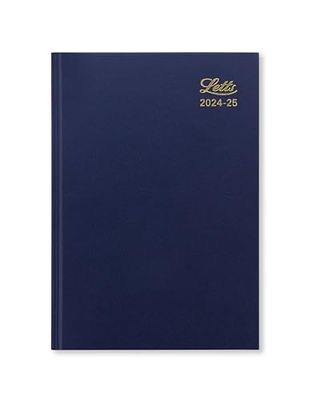 Letts of London Agenda scolaire semainier 2024/2025 A5 - Bleu