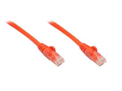 Goobay 95271 CAT 6 Câble de Liaison, U/UTP, Orange, 2 m Longueur
